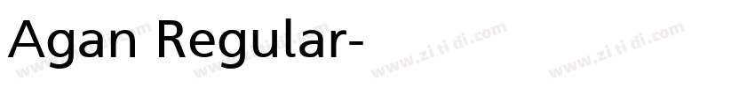 Agan Regular字体转换